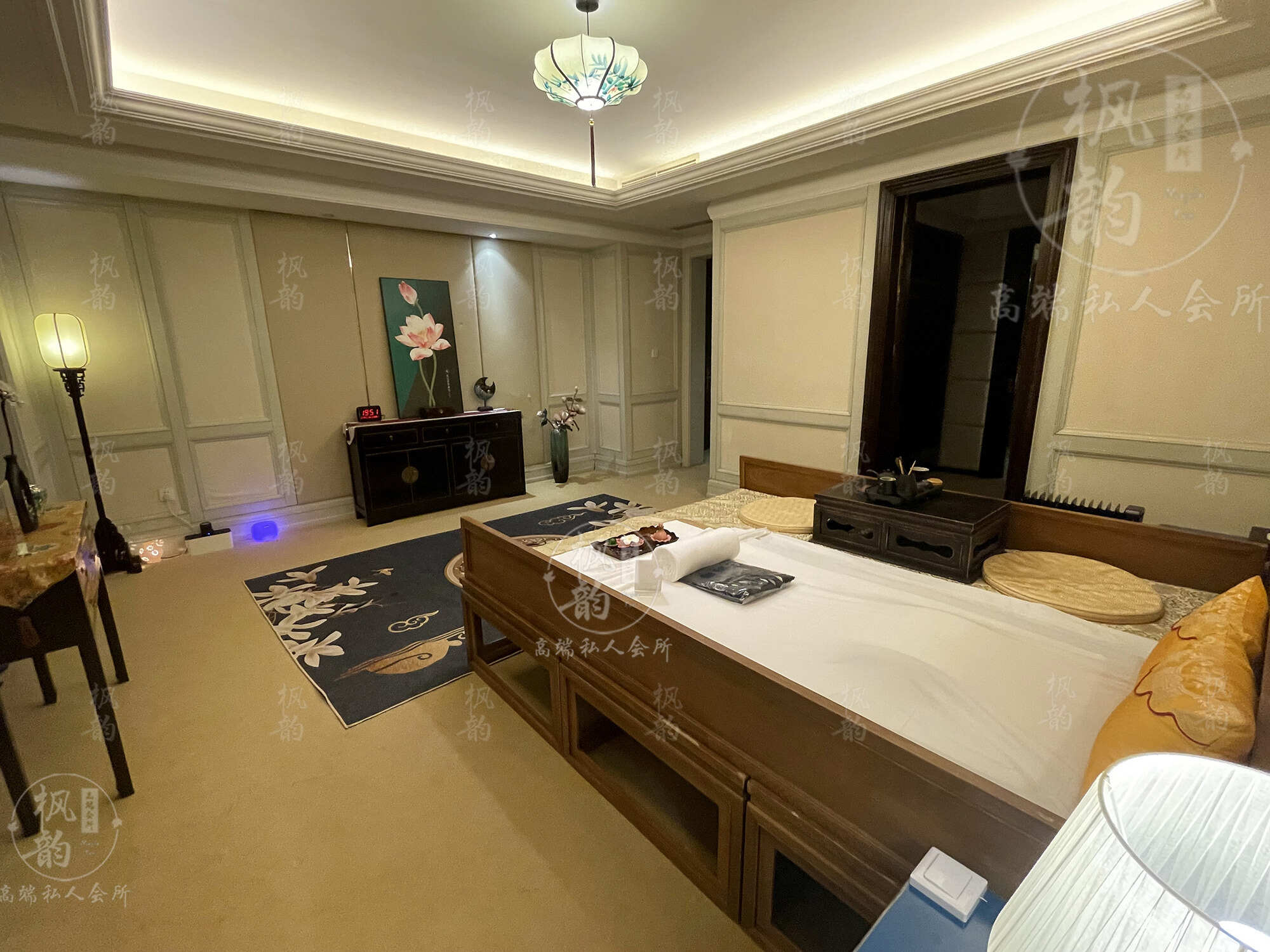 武汉天津渔阳鼓楼人气优选沐足会馆房间也很干净，舒适的spa体验